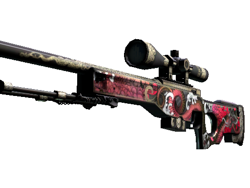 AWP（StatTrak™） | 金粉肆蛇 (略有磨損)